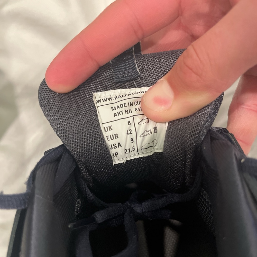 balenciaga track sneakers navy blue and clear sole size 9.5 - Picture 4 of 8